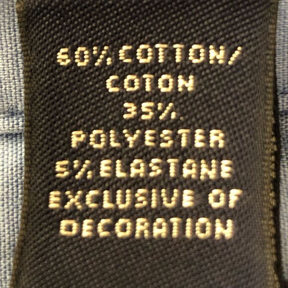 Land's End Blue Button-Up Women's Collar Shirt Size 14 - Picture 2 of 8